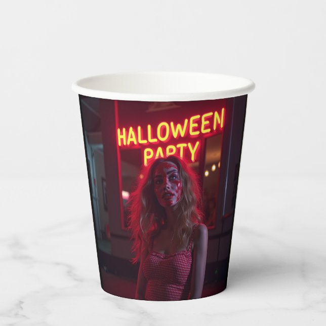 Gobelets En Papier Sweet Halloween avec toi (Verso)