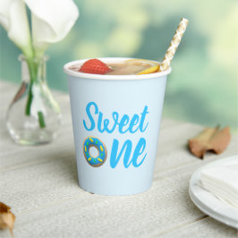 Gobelets En Papier Sweet One Donut 1er anniversaire