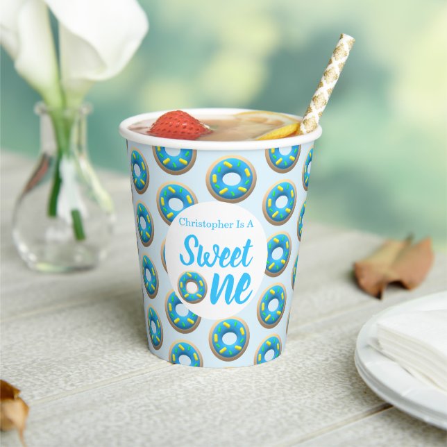 Gobelets En Papier Sweet One Donut 1er anniversaire (Insitu)