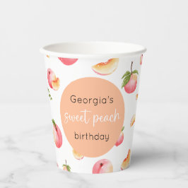 Gobelets En Papier Sweet Peach 1er anniversaire