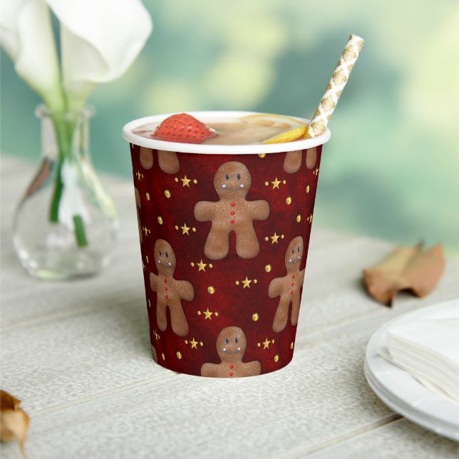 Gobelets En Papier Sweet Traitements Pain d'épices Hommes Noël (Insitu)