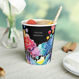 Gobelets En Papier Sweet Whimsical Candyland Anniversaire