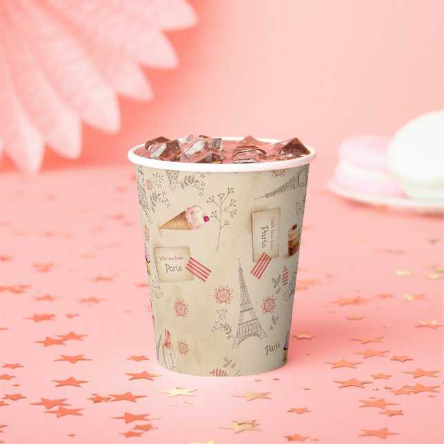 Gobelets En Papier Sweets Paris vintages (Insitu)
