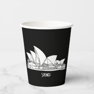 Gobelets En Papier Sydney Opera House Australie en souvenir