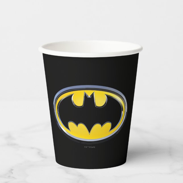 Gobelets En Papier Symbole Batman | Logo classique (Recto)
