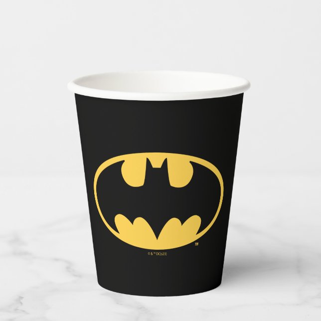 Gobelets En Papier Symbole Batman | Logo ovale (Recto)