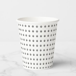 Gobelets En Papier Symbole des signes de paix