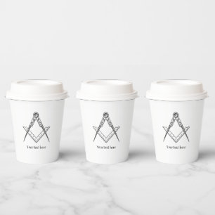 Gobelets En Papier Symbole maçonnerie maçonnique franc-maçonnerie Mas