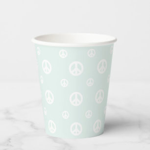 Gobelets En Papier SYMBOLE RÉtro Surf Hippie Paix Anniversaire