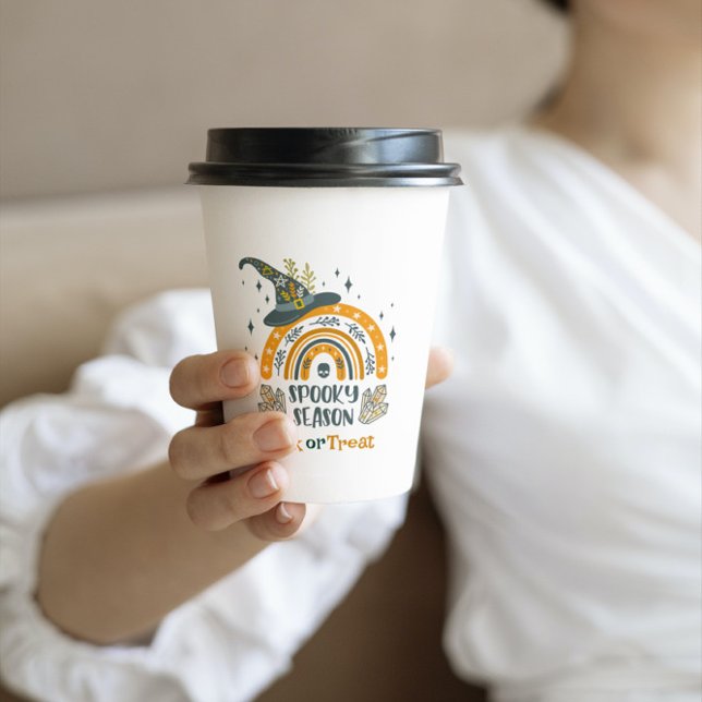 Gobelets En Papier Symboles Halloween éffrayant motif (Créateur téléchargé)