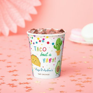 Gobelets En Papier Taco à propos d'un bébé - baby shower à thème fies