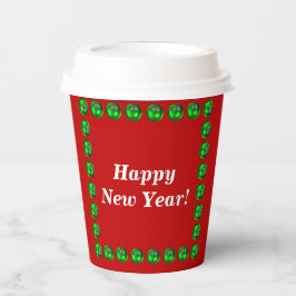 Gobelets En Papier Taille des tasses de papier du Nouvel An : 8 oz Co