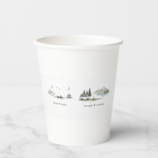 Gobelets En Papier Take It Easy / Escape & Unwind – Minimalist Nature