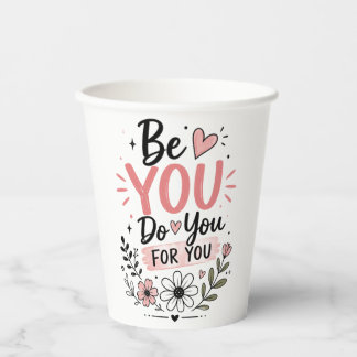 Gobelets En Papier Tasse à café personnalisée avec nom floral | Fleur