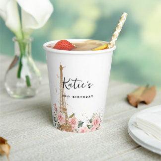 Gobelets En Papier Tasse à papier à thème Paris/France