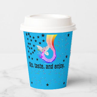 Gobelets En Papier Tasse à papier réutilisable écologique avec Lid-Pe
