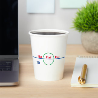 Gobelets En Papier Tasse au papier (Terre plate) RFPMDesigns ©️ 2024