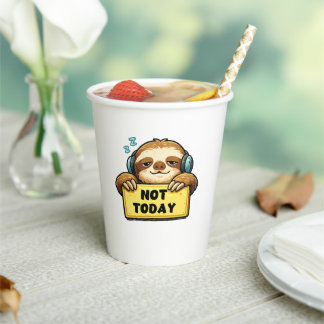 Gobelets En Papier Tasse de paresseux
