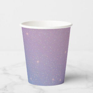 Gobelets En Papier Tasse en papier à Parties scintillant violette