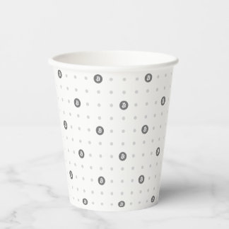 Gobelets En Papier Tasse en papier Bitcoin Polka Dot 8oz