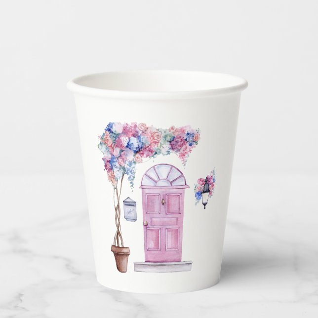 Gobelets En Papier Tasse en papier, coupe en papier 8 oz, (Recto)