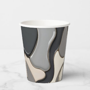 Gobelets En Papier Tasse en papier dans graphique abstrait design