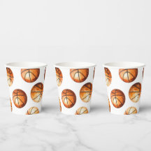 Tasse en papier de basketball