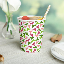 Gobelets En Papier Tasse en papier Motif de Boomerang tropical