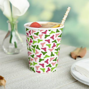 Gobelets En Papier Tasse en papier Motif de Boomerang tropical