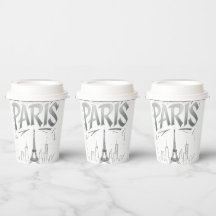 Tasse en papier Paris On The Rocks