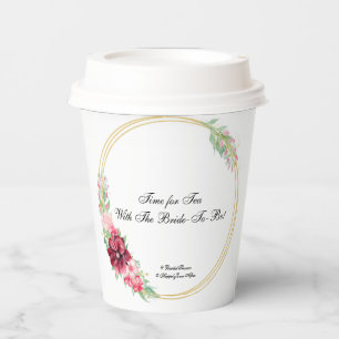Gobelets En Papier Tasse en papier pour douche de mariée