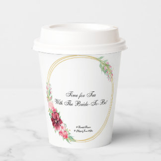 Gobelets En Papier Tasse en papier pour douche de mariée