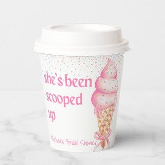 Gobelets En Papier Tasse en papier pour la fête de mariage She's Been