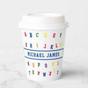 Gobelets En Papier Tasse papier Baby shower ABC