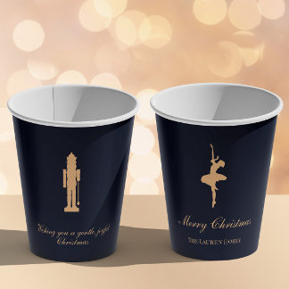 Gobelets En Papier Tasse personnalisée Casse-Noisette élégant bleu