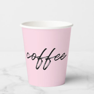 Gobelets En Papier Tasses à café jetables Tequila Sunrise Rose