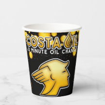 Tasses à papier Costa Oil