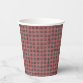 Gobelets En Papier Tasses BBQ | Buffalo Check
