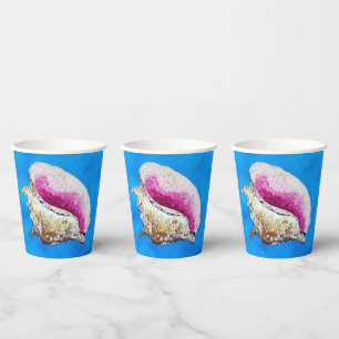 Gobelets En Papier Tasses de papier conch Shell