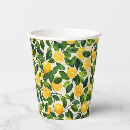 Gobelets En Papier "Tasses de papier tressé au citron"