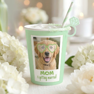 Gobelets En Papier Tasses Demoiselle d'Honneur Photo de Chien Drôle M