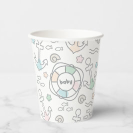 Gobelets En Papier Tasses en papier Baby Ahoy