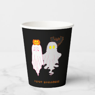 Gobelets En Papier Tasses en papier Halloween bébés fantômes mignons