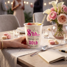 Tasses en papier pour fête d'anniversaire surprise
