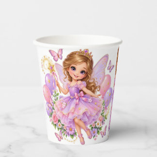 Gobelets En Papier tasses en papier pour fête de princesse