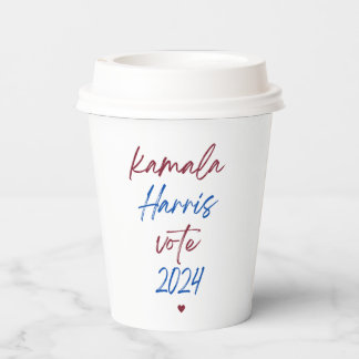 Gobelets En Papier Tasses en papier pour Kamala Harris 2024