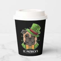 Tasses en papier pour la Saint-Patrick