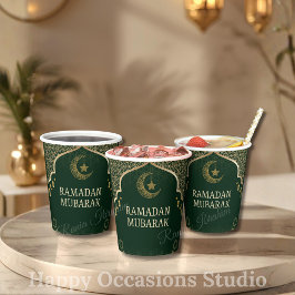 Gobelets En Papier Tasses en papier Ramadan Kareem Ramadan Mubarak