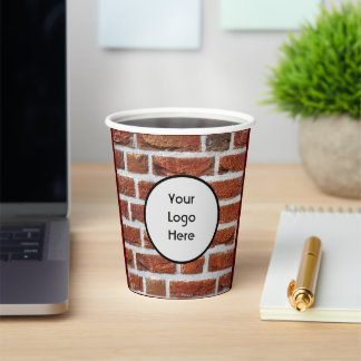 Gobelets En Papier Tasses en papier style brique