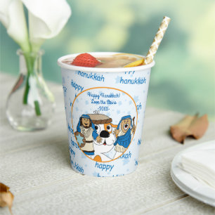 Gobelets En Papier Tasses en papier "Zeevie and the Macabbees" 8 oz.